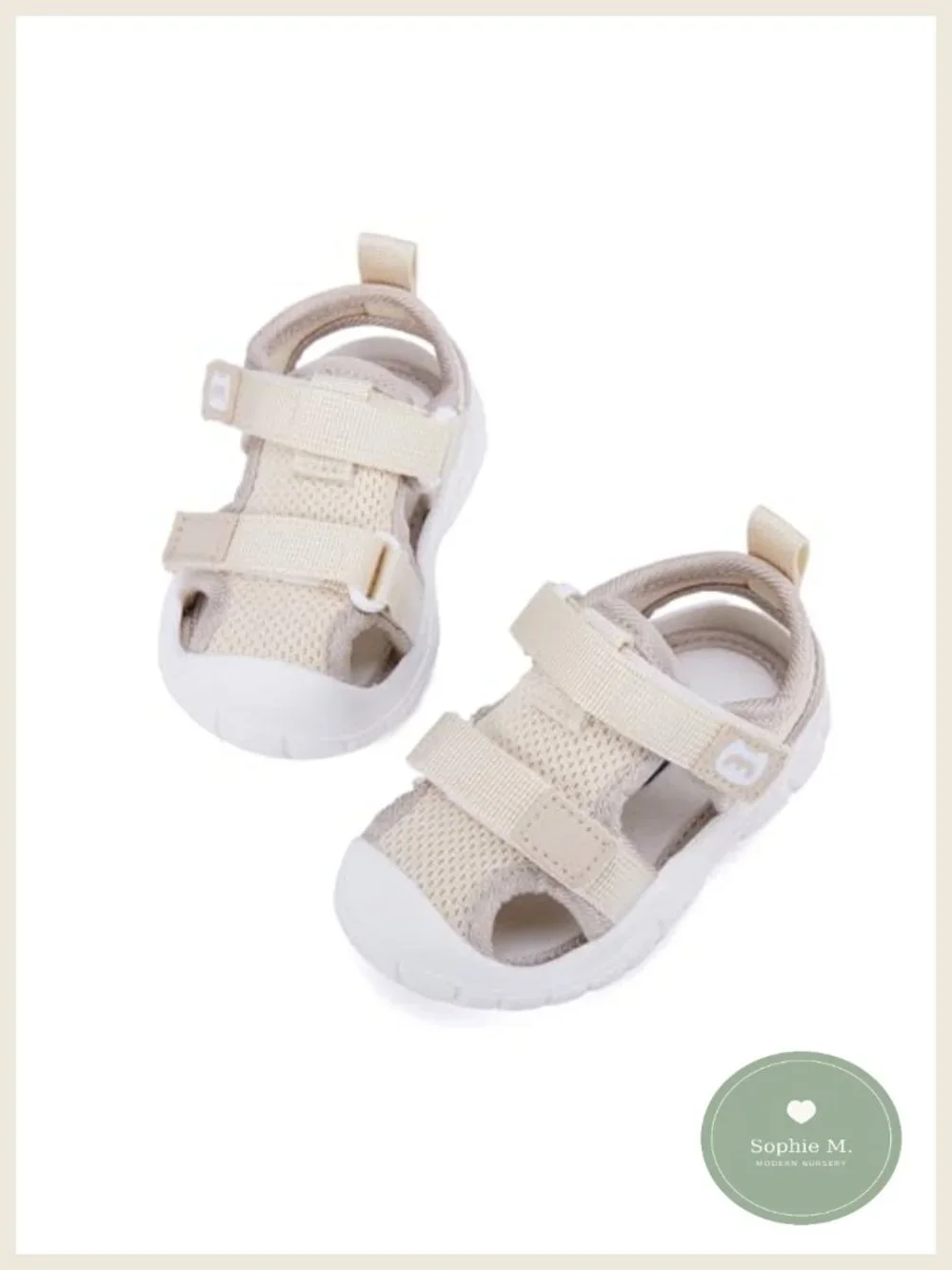 Baby Unisex Closed Toe Sandals - Lightweight Non-Slip First Walker